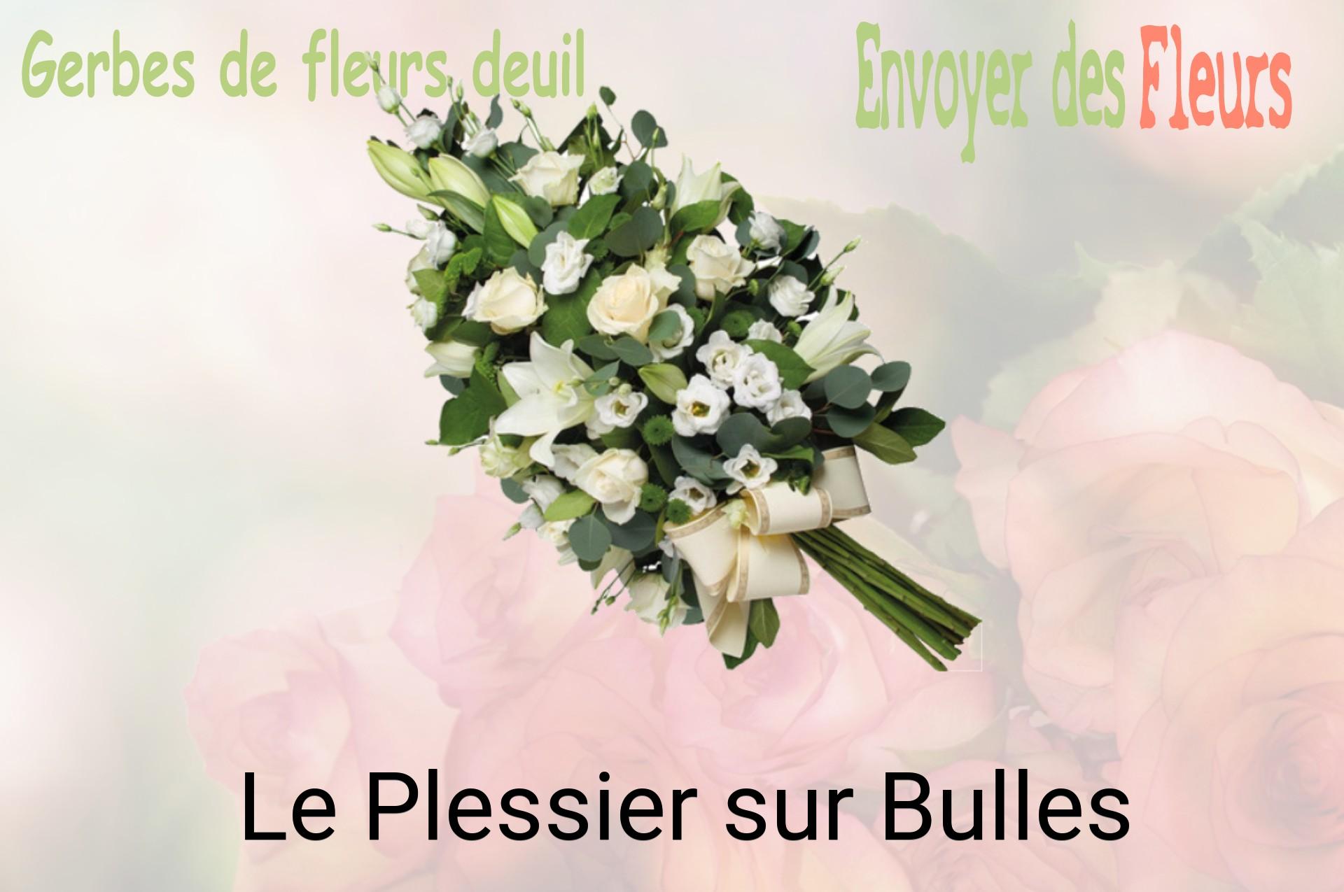 Gerbe de fleurs de deuil livrée à Le Plessier-sur-Bulles